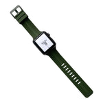 Bracelet de montre en silicone fileté pour Apple Watch Series, 7 41 mm / 6&SE&5&4 40 mm / 3&2&1 38 mm, 7 45 mm / 6&SE&5&4 44 mm / 3&2&1 42 mm