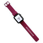 Bracelet de montre en silicone fileté pour Apple Watch Series, 7 41 mm / 6&SE&5&4 40 mm / 3&2&1 38 mm, 7 45 mm / 6&SE&5&4 44 mm / 3&2&1 42 mm