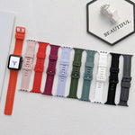 Bracelet de montre en silicone fileté pour Apple Watch Series, 7 41 mm / 6&SE&5&4 40 mm / 3&2&1 38 mm, 7 45 mm / 6&SE&5&4 44 mm / 3&2&1 42 mm