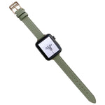 Bracelet de montre en cuir uni pour Apple Watch Series, 7 41mm / 6&SE&5&4 40mm / 3&2&1 38mm, 7 45mm / 6&SE&5&4 44mm / 3&2&1 42mm