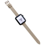 Bracelet de montre en cuir uni pour Apple Watch Series, 7 41mm / 6&SE&5&4 40mm / 3&2&1 38mm, 7 45mm / 6&SE&5&4 44mm / 3&2&1 42mm