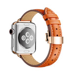 Bracelet de montre amincissant à boucle papillon pour Apple Watch Series, 7 41 mm / 6&SE&5&4 40 mm / 3&2&1 38 mm