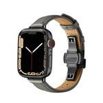 Bracelet de montre amincissant à boucle papillon pour Apple Watch Series, 7 41 mm / 6&SE&5&4 40 mm / 3&2&1 38 mm