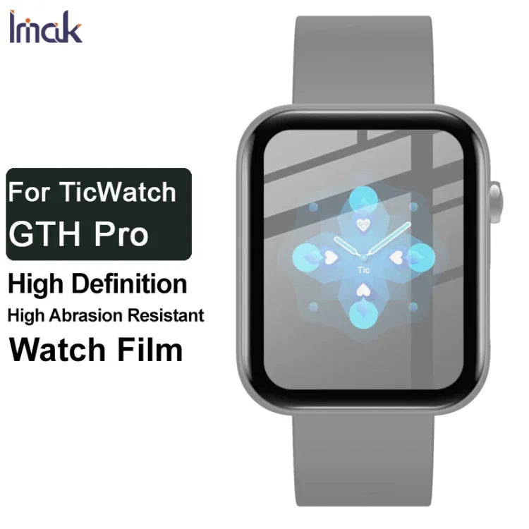 Film protecteur de montre HD en plexiglas IMAK, pour TicWatch GTH Pro, pour Samsung Galaxy Watch 3 41mm, pour Samsung Galaxy Watch 3 45mm, pour Samsung Galaxy Watch 4 42mm, pour Samsung Galaxy Watch 4 46mm