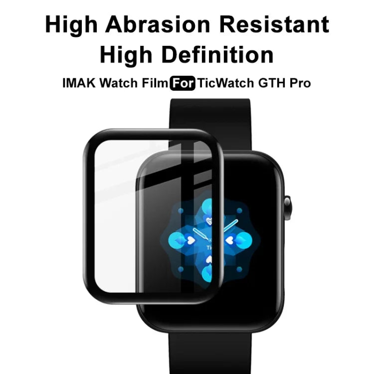Film protecteur de montre HD en plexiglas IMAK, pour TicWatch GTH Pro, pour Samsung Galaxy Watch 3 41mm, pour Samsung Galaxy Watch 3 45mm, pour Samsung Galaxy Watch 4 42mm, pour Samsung Galaxy Watch 4 46mm