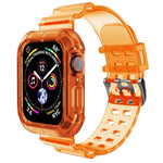 Bracelet Transparent Pour Apple Watch Series 8&7 45mm / SE 2&6&SE&5&4 44mm / 3&2&1 42mm (Brun Transparent), 7 41mm / 6&SE&5&4 40mm / 3&2&1 38mm, 7 45mm / 6&SE&5&4 44mm / 3&2&1 42mm
