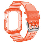 Bracelet Transparent Pour Apple Watch Series 8&7 45mm / SE 2&6&SE&5&4 44mm / 3&2&1 42mm (Brun Transparent), 7 41mm / 6&SE&5&4 40mm / 3&2&1 38mm, 7 45mm / 6&SE&5&4 44mm / 3&2&1 42mm