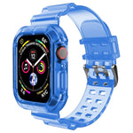 Bracelet Transparent Pour Apple Watch Series 8&7 45mm / SE 2&6&SE&5&4 44mm / 3&2&1 42mm (Brun Transparent), 7 41mm / 6&SE&5&4 40mm / 3&2&1 38mm, 7 45mm / 6&SE&5&4 44mm / 3&2&1 42mm