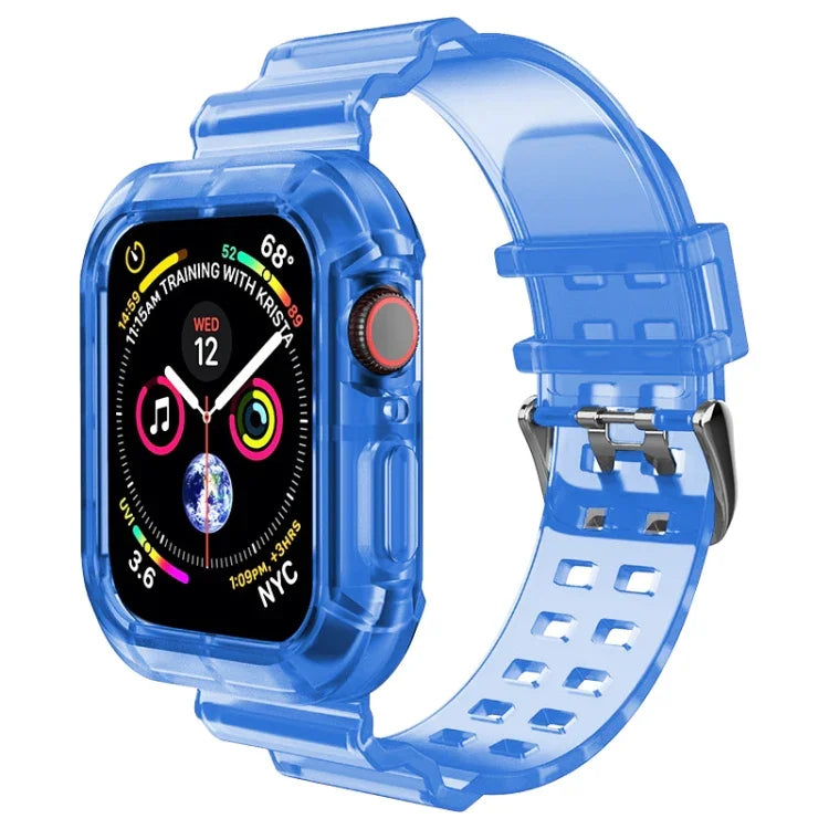 Bracelet Transparent Pour Apple Watch Series 8&7 45mm / SE 2&6&SE&5&4 44mm / 3&2&1 42mm (Brun Transparent), 7 41mm / 6&SE&5&4 40mm / 3&2&1 38mm, 7 45mm / 6&SE&5&4 44mm / 3&2&1 42mm