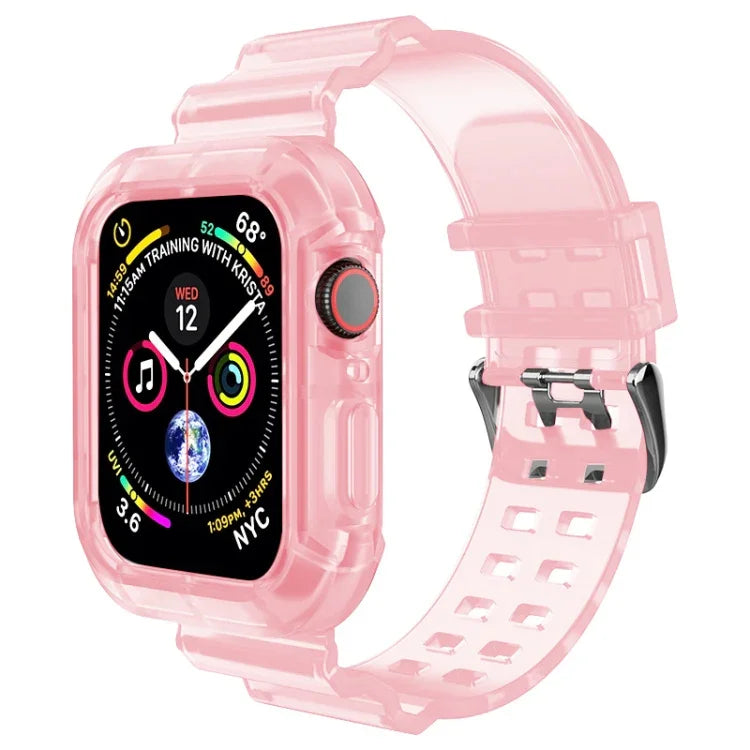 Bracelet Transparent Pour Apple Watch Series 8&7 45mm / SE 2&6&SE&5&4 44mm / 3&2&1 42mm (Brun Transparent), 7 41mm / 6&SE&5&4 40mm / 3&2&1 38mm, 7 45mm / 6&SE&5&4 44mm / 3&2&1 42mm