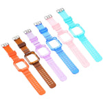 Bracelet Transparent Pour Apple Watch Series 8&7 45mm / SE 2&6&SE&5&4 44mm / 3&2&1 42mm (Brun Transparent), 7 41mm / 6&SE&5&4 40mm / 3&2&1 38mm, 7 45mm / 6&SE&5&4 44mm / 3&2&1 42mm