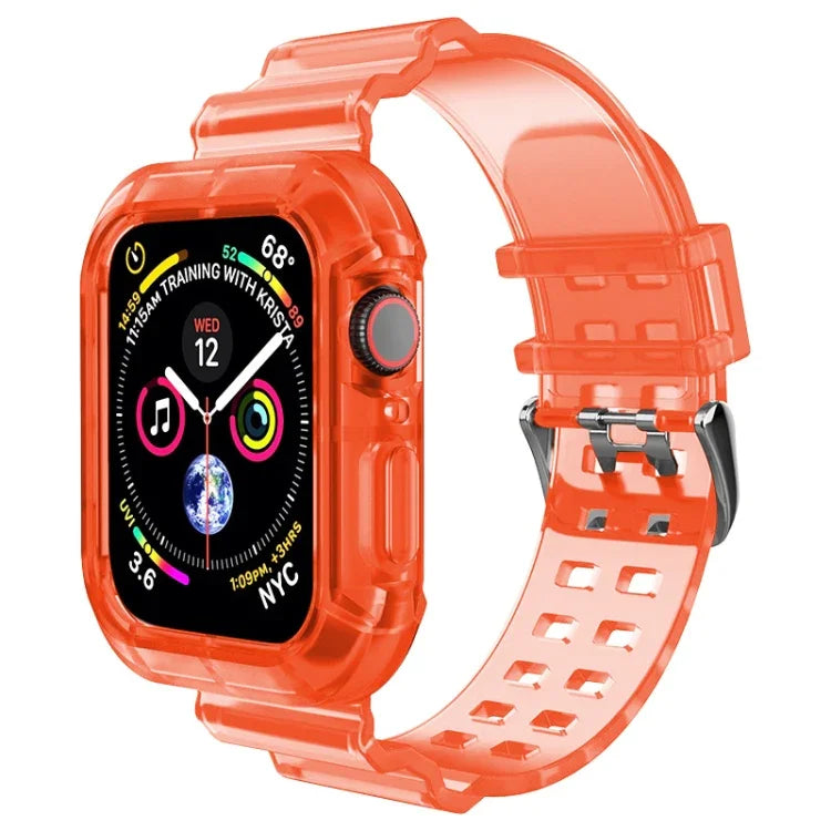 Bracelet Transparent Pour Apple Watch Series 8&7 45mm / SE 2&6&SE&5&4 44mm / 3&2&1 42mm (Brun Transparent), 7 41mm / 6&SE&5&4 40mm / 3&2&1 38mm, 7 45mm / 6&SE&5&4 44mm / 3&2&1 42mm