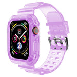 Bracelet Transparent Pour Apple Watch Series 8&7 45mm / SE 2&6&SE&5&4 44mm / 3&2&1 42mm (Brun Transparent), 7 41mm / 6&SE&5&4 40mm / 3&2&1 38mm, 7 45mm / 6&SE&5&4 44mm / 3&2&1 42mm