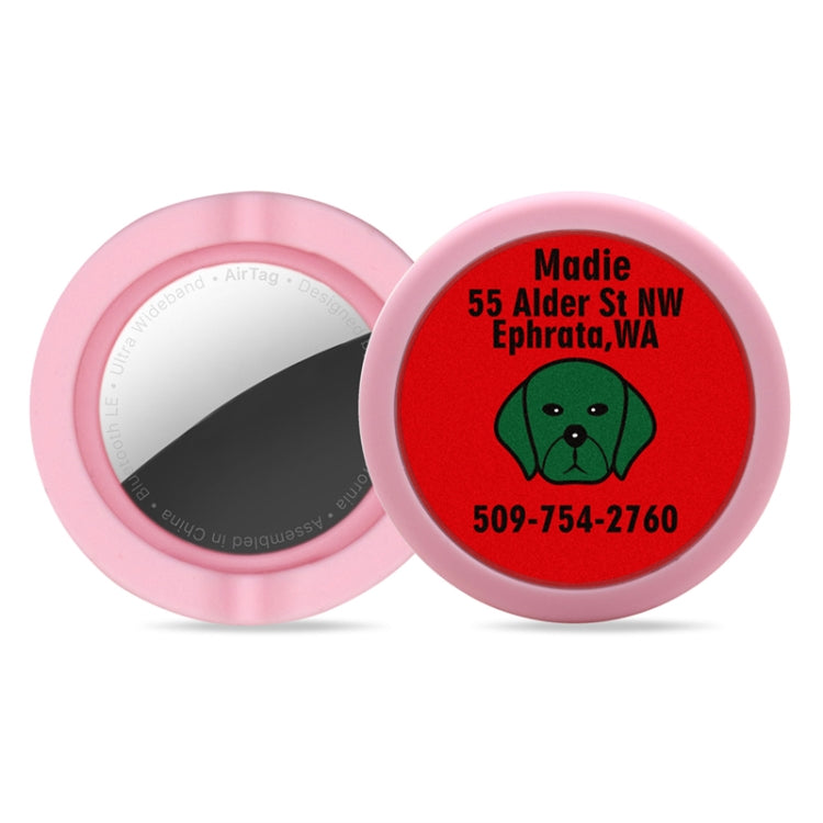 Collier de chien Étui de protection antichoc pour AirTag 2e génération / AirTag 1re génération