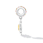 Pendentif petit soleil en argent sterling S925, accessoires de collier et bracelet de bricolage, petit soleil