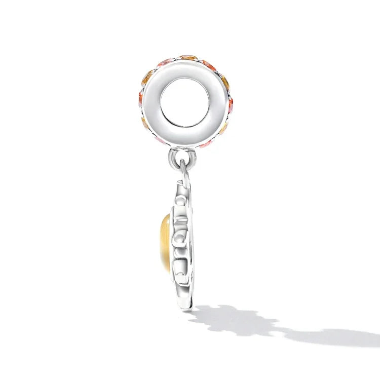 Pendentif petit soleil en argent sterling S925, accessoires de collier et bracelet de bricolage, petit soleil