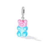 S925 Argent Sterling Ours Sucré Pendentif DIY Bracelet Collier Accessoires, Ours Sucré