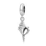 Pendentif conque en argent sterling S925, accessoires de bracelet et collier à faire soi-même, conque