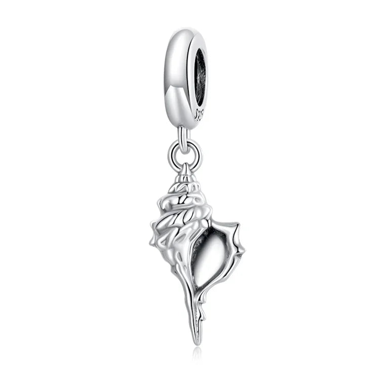 Pendentif conque en argent sterling S925, accessoires de bracelet et collier à faire soi-même, conque
