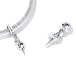 Pendentif conque en argent sterling S925, accessoires de bracelet et collier à faire soi-même, conque