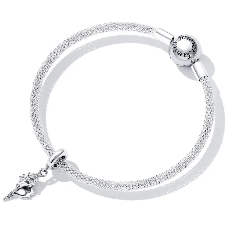 Pendentif conque en argent sterling S925, accessoires de bracelet et collier à faire soi-même, conque