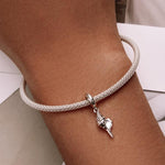 Pendentif conque en argent sterling S925, accessoires de bracelet et collier à faire soi-même, conque