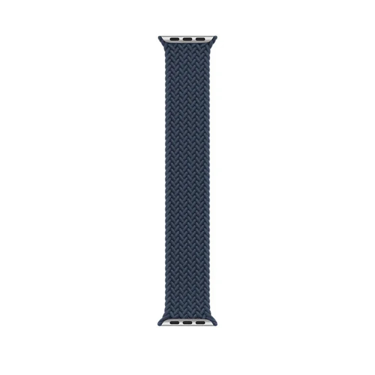 Nylon Braided Watch Band For Apple Watch Series 7 41mm / 6&SE&5&4 40mm / 3&2&1 38mm, 130mm, 145mm, 155mm
