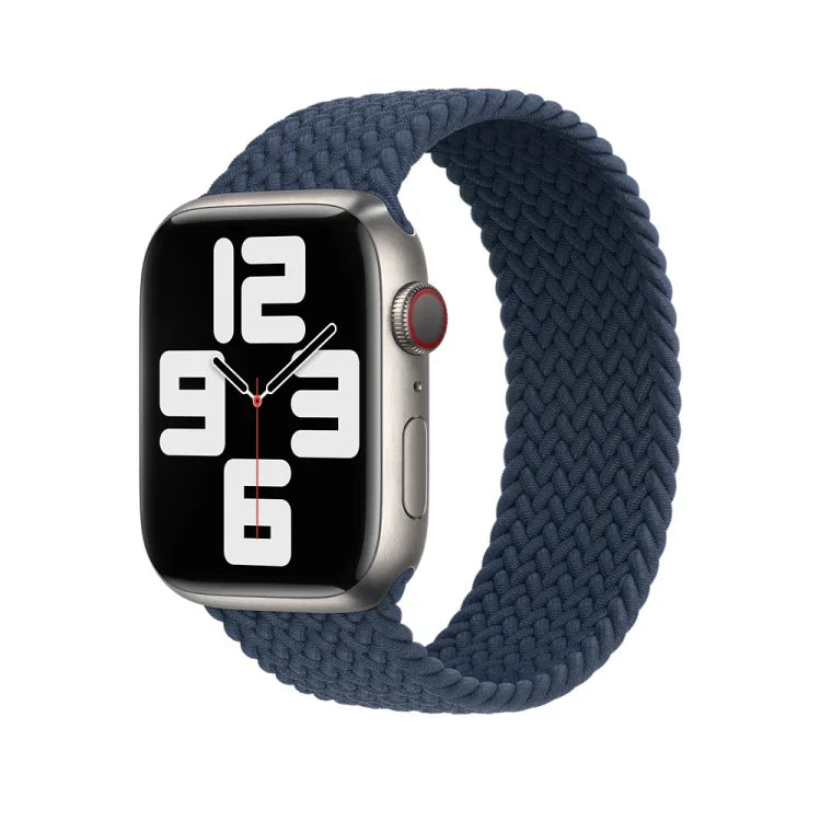 Bracelet de montre tressé en nylon pour Apple Watch Series 7 41 mm / 6&SE&5&4 40 mm / 3&2&1 38 mm, 130 mm, 145 mm, 155 mm