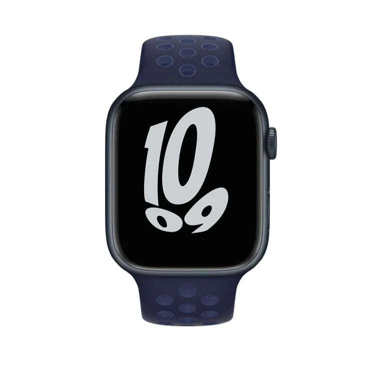 Bracelet de montre sport en silicone pour Apple Watch Series, 7 41 mm / 6&SE&5&4 40 mm / 3&2&1 38 mm, 7 45 mm / 6&SE&5&4 44 mm / 3&2&1 42 mm