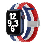 Bracelet de montre tressé en nylon pour Apple Watch Series, 7 41mm / 6&SE&5&4 40mm / 3&2&1 38mm