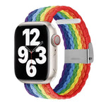 Bracelet de montre tressé en nylon pour Apple Watch Series, 7 41mm / 6&SE&5&4 40mm / 3&2&1 38mm