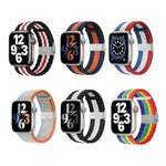 Bracelet de montre tressé en nylon pour Apple Watch Series, 7 41mm / 6&SE&5&4 40mm / 3&2&1 38mm