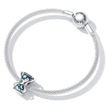 Perles Sablier Soleil Lune en Argent Sterling S925 pour Bracelet et Collier DIY, Sablier Soleil Lune