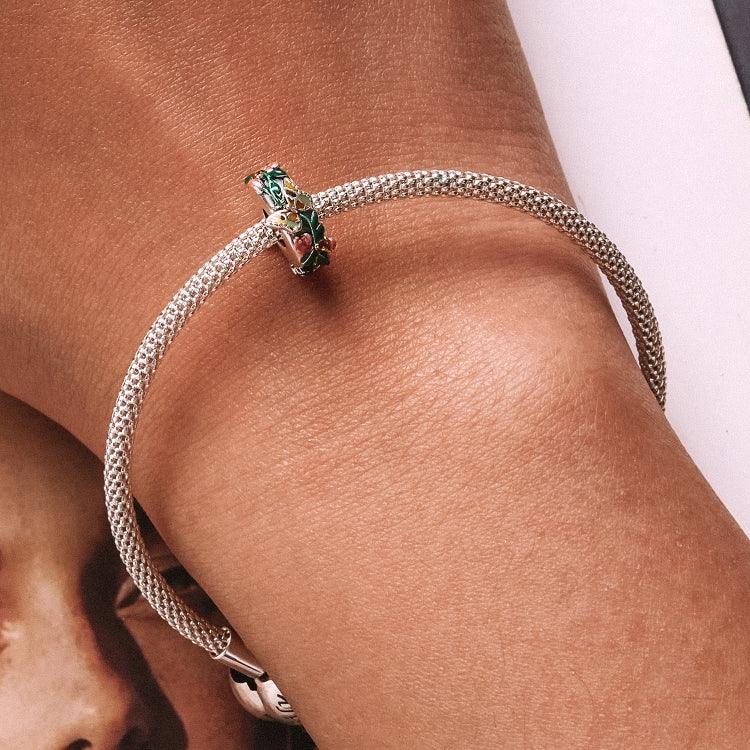 Accessoires pour bracelet et collier DIY en perles papillon et fleurs en argent sterling S925, Papillon Fleur