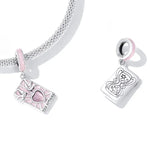 Pendentif Tarot l'Amoureux en argent sterling S925, accessoires de bracelet et collier DIY, Tarot l'Amoureux