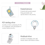 S925 Argent Sterling Tarot Soleil Pendentif DIY Bracelet Collier Accessoires, Tarot Soleil