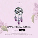 Breloques attrape-rêves Arbre de Vie en Argent Sterling S925, accessoires pour bracelet et collier, attrape-rêves Arbre de Vie