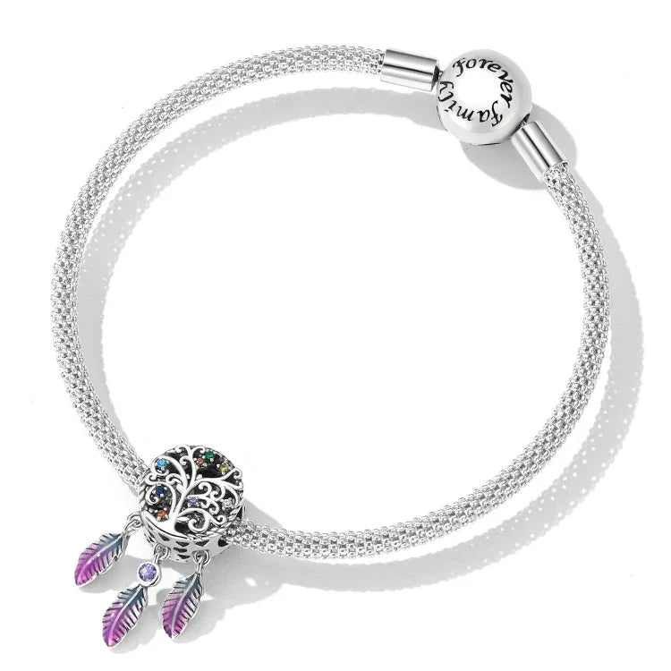 Breloques attrape-rêves Arbre de Vie en Argent Sterling S925, accessoires pour bracelet et collier, attrape-rêves Arbre de Vie