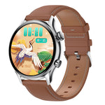 Montre connectée HK8Pro avec écran AMOLED de 1,36 pouce et bracelet en cuir, prend en charge la fonction NFC / la surveillance de l'oxygène sanguin, bracelet en cuir (noir), bracelet en cuir (doré), bracelet en cuir (argenté)