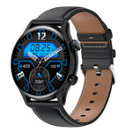 Montre connectée HK8Pro avec écran AMOLED de 1,36 pouce et bracelet en cuir, prend en charge la fonction NFC / la surveillance de l'oxygène sanguin, bracelet en cuir (noir), bracelet en cuir (doré), bracelet en cuir (argenté)
