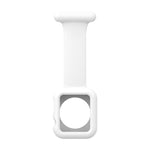 Boîtier de montre en silicone pour infirmière avec broche pour Apple Watch Series, 7 41mm / 6&SE&5&4 40mm / 3&2&1 38mm, 7 45mm / 6&SE&5&4 44mm / 3&2&1 42mm
