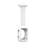 Boîtier de montre en silicone pour infirmière avec broche pour Apple Watch Series, 7 41mm / 6&SE&5&4 40mm / 3&2&1 38mm, 7 45mm / 6&SE&5&4 44mm / 3&2&1 42mm