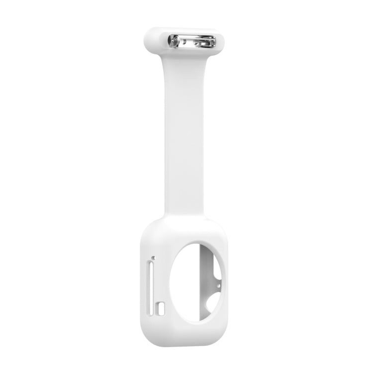 Boîtier de montre en silicone pour infirmière avec broche pour Apple Watch Series, 7 41mm / 6&SE&5&4 40mm / 3&2&1 38mm, 7 45mm / 6&SE&5&4 44mm / 3&2&1 42mm