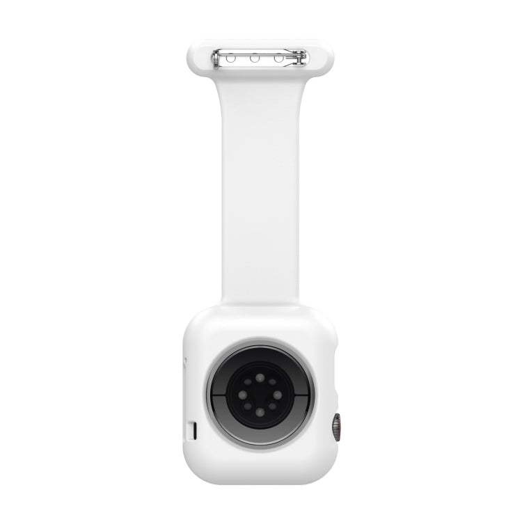 Boîtier de montre en silicone pour infirmière avec broche pour Apple Watch Series, 7 41mm / 6&SE&5&4 40mm / 3&2&1 38mm, 7 45mm / 6&SE&5&4 44mm / 3&2&1 42mm