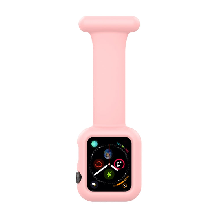Boîtier de montre en silicone pour infirmière avec broche pour Apple Watch Series, 7 41mm / 6&SE&5&4 40mm / 3&2&1 38mm, 7 45mm / 6&SE&5&4 44mm / 3&2&1 42mm