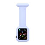 Boîtier de montre en silicone pour infirmière avec broche pour Apple Watch Series, 7 41mm / 6&SE&5&4 40mm / 3&2&1 38mm, 7 45mm / 6&SE&5&4 44mm / 3&2&1 42mm