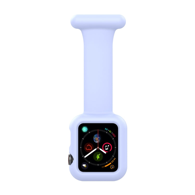 Boîtier de montre en silicone pour infirmière avec broche pour Apple Watch Series, 7 41mm / 6&SE&5&4 40mm / 3&2&1 38mm, 7 45mm / 6&SE&5&4 44mm / 3&2&1 42mm