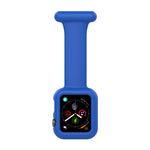Boîtier de montre en silicone pour infirmière avec broche pour Apple Watch Series, 7 41mm / 6&SE&5&4 40mm / 3&2&1 38mm, 7 45mm / 6&SE&5&4 44mm / 3&2&1 42mm