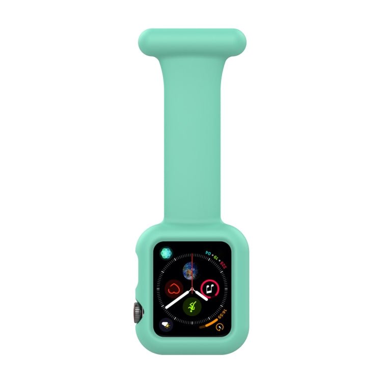 Boîtier de montre en silicone pour infirmière avec broche pour Apple Watch Series, 7 41mm / 6&SE&5&4 40mm / 3&2&1 38mm, 7 45mm / 6&SE&5&4 44mm / 3&2&1 42mm