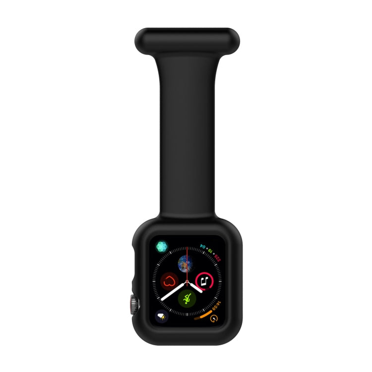Boîtier de montre en silicone pour infirmière avec broche pour Apple Watch Series, 7 41mm / 6&SE&5&4 40mm / 3&2&1 38mm, 7 45mm / 6&SE&5&4 44mm / 3&2&1 42mm